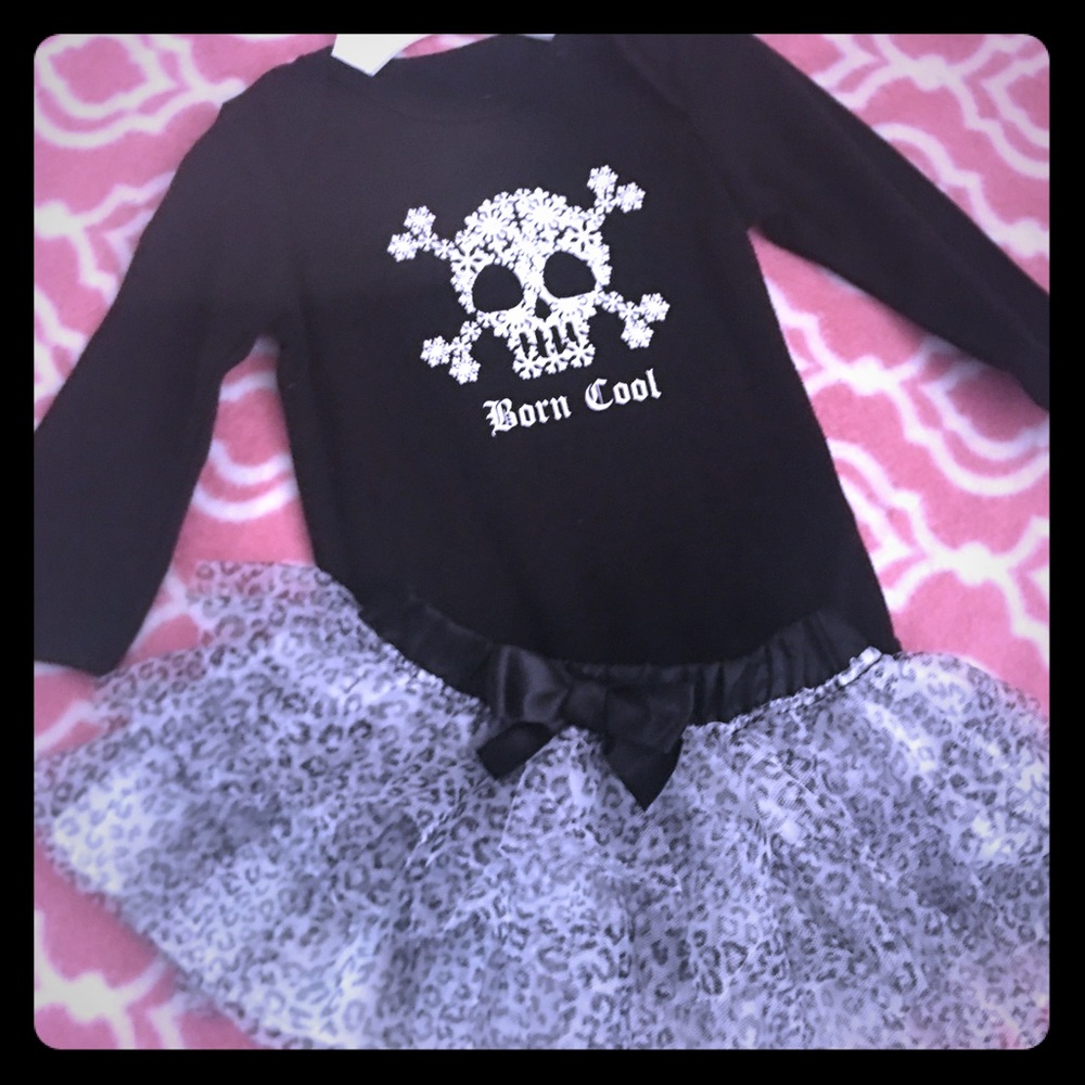 FadedGlory 3-6m ☠️BORN COOL❄️ Onesie Only